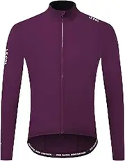 [LE COL] Men's Pro Wind Jacket | Long Sleeve Cycling Coat | Windproof, Water Resistant, Breathable, Packable (US,Regular, S-XL)