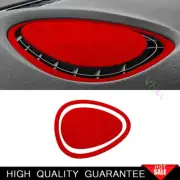 For Mini Cooper Clubman F54 Red 16-22 Suede Central Console Air Outlet Vent Trim (for: Mini)