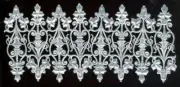 GERMAN DRESDEN DIE CUT SCRAP FILIGREE SILVER FOIL PAPER