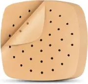Air Fryer Liners, 200Pcs Square, 8.5 Inch 200 Count (Pack of 1), Unbleached