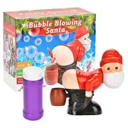 Christmas Santa Claus Bubble Machine Electric Bubble Blowing Machine Music Light