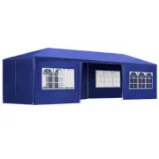 Instahut Gazebo 3x9m Outdoor Marquee Wedding Gazebos Tent Canopy Camping Blue