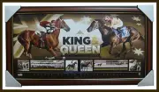 Black Caviar & Phar Lap King & Queen of the Turf Official Licensed Print Framed