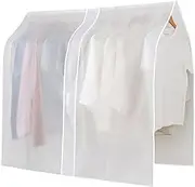 [Generic] "Dust-Proof Garment Cover | Translucent Suit Storage Bag | Closet Organizer For Coats Jackets Suits And Dresses | Lightweight Breathable Wardrobe Protector Bag For Travel And Long-Term Clothing