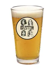 Led Zeppelin - 2024 - Rock and Roll - 16oz Pint Beer Glass Pub Barware Seltzer