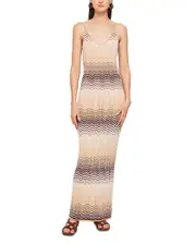Ronny Kobo Vuolo Wavy Knit Dress