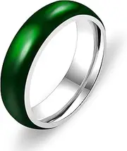 [Tobestu] 6mm Chalcedony Enamel For Couples' Engagement And Confession Rings YA4405