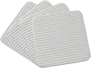 HAMPPLIES 8pcs Non- Adhesive Carpet Stickers for Area Rugs Anti-Skid Fixation Tapes for Hard Floors Prevent Curling Living Room Bedroom and Bathroom