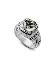 Samuel B Silver 3.40 ct. tw. White Topaz Ring