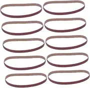 Gatuida 10 Pack Hook and Loop Sanding Belts Industrial Ceramic Abrasive Belts for Belt Sander Finishing