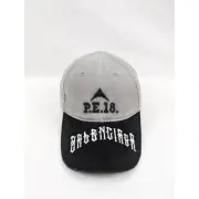 Balenciaga Cut Up Hat / Cap in Gray/Black BNWT L