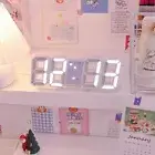 “3D LED Digital Wall Clock - Modern Alarm, Date & Temperature Display”