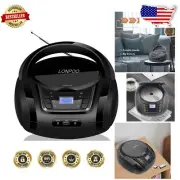 Lightweight Portable CD Player Boombox with Bluetooth and FM Radio - Easy to Use