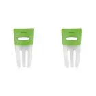 2x Dexas 26.5cm Silicone Salad Hands Fruit/Vegetable Mixer Kitchen Utensil Green