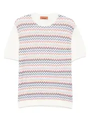 [Missoni] Missoni-T-Shirt Con Stampa A Zigzag-Uomo 48 IT