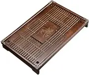 Simple Tea Tray Household Kemu Small Drawer Type Wooden Tea Set Tray Drainage Water Storage Solid Wood Tea Table