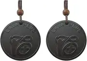 DYFUHO Protection Lava Plus Blocker Amulet Necklace,Meditation Volcanic Energy Stone Blocker Shield Necklace(43mm), One Size, Agate
