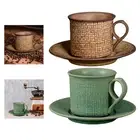 Espresso Cup with Saucer Coffee Cup Set Tea Cup 250ml Tableware with Handle Milk