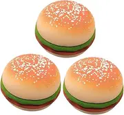 KOMBIUDA Compact Hamburger Squeeze Toys Pieces Simulation Burgerpress for Anxiety Relief Office Plaything Fidget Toys