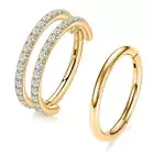 GAGABODY Conch Piercing Jewelry 16g Septum Jewelry Conch Hoop Daith Earrings ...