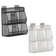Hanging Kitchen Basket Wall Mount Four Grids Modern Organizer Onion Storage Wire
