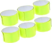 JOINPAYA 6Pcs Reflective Snap Bands High Visibility Sports Reflective Bands for Cycling Jogging Horse Riding Durable Wearable Wrist Bands Night Safety Gear for Adults