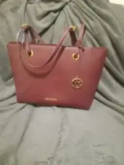MICHAEL KORS ~ WALSH MULTIFUNCTION MEDIUM TOTE ~ MERLOT ~ COMPARTMENT