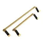Golden Over Door Towel Holder Rack Bathroom Rail Cupboard Hanger Kitchen Hook