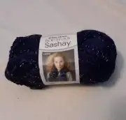 1 Skein Of Red Heart Sashay Yarn Purple 30 Yards