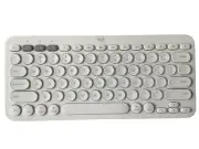 Logitech K380 Wireless Bluetooth Multi-Device Keyboard for MAC (WHITE)