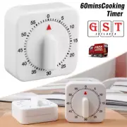 60Min Kitchen Timer Egg Square Shaped Kitchen Cooking Timer Mechanical Alarm AU