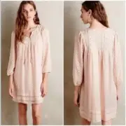 NWT Anthropologie One September Anwen Peasant Dress Size M