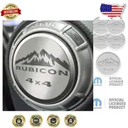 4-Piece Stainless Steel RUBICON Air Vent Trim Covers for Jeep Wrangler & Glad...