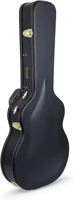 Wooden Case for 335 Style 6-String Semi-Hollow Electric Guitars, Black (CRW600SA