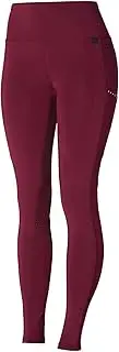 [HORZE] Roselina Womens High Waist Silicone Full Seat Tights for Horse Riding