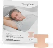 WoodyKnows Wide Bridge Mouth Tape, Anti Snoring Mouth Strips for deep Sleep, Develop The Habit of Nasal Breathing, Maintain Natural Face Shape (Wide Bridge Mouth Tape, Medium Strength, 24 Pieces)
