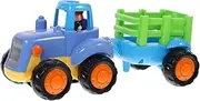 Hohopeti Engineering Van Car Pull Back Early Learning Educational Vehicle for and Safe Present Random Color