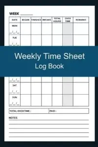 在飛比找博客來優惠-Weekly Time Sheet Log Book: Da