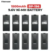 10PC BP-196 Replacement Battery for ICOM Radio IC-A4 IC-A4C IC-A4E IC-F3 IC-F3S