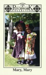 MARY, MARY Dress w Country Girl Applique Sz 3-8 UNCUT - The Patchwork Collection