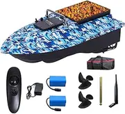 Bait Boat,RC Bait Boat, Fishing Bait Boat 500m/546Yards Distance, 2kg/4.4LBS Auto Remote Control Fish Bait Boat with 2pcs Batteries and Dual Motors, Fishing Tool Remote Control Boat Fishing Bait