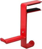 zolyet Clip-Edge pe Headphone Holder Bracket er Metal Wall Clamp Hook Adjustable Earphone Stand Desktop Mou Red Red