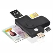 CAC Smart Card Reader, 5 in 1 DOD Military USB SIM/SD/TF/ID/IC Card Adapter C...