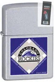 Zippo 22674 mlb colorado rockies Lighter + FLINT PACK