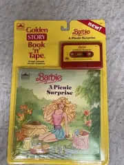 BARBIES GOLDEN STORY BOOK AND TAPE, VINTAGE 1991, NEW UNOPENED