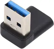 NFHK USB-C Type C Female 90 Degree Down Angled to USB 3.0 A Male Data Adapter for Laptop Desktop