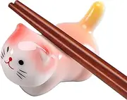 Chopstick Rest Cat | Ceramic Chopsticks Holder Desk Ornament - Chopstick Rests and Holders, Cat Ornaments for Chopsticks, Forks