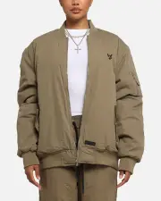 [The Anti Order] The Anti Order Anti Essential Oversized Bomber Jacket Dark Taupe - Size XL XL Dark Taupe