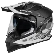 Adult Castle X Mode Dual Sport SV Helmet TRANCE Single Lens Shield BLACK - LARGE