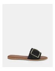 [Novo Shoes] Rene Slide in Black Plait